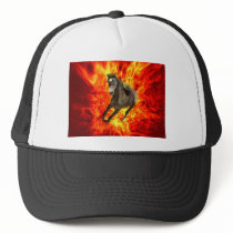 Arabian on fire mesh hats