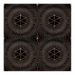 Arabian Persian Patterned Op Art Poster I
