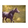 Arabian Stallion Stormy Sunset Postcard