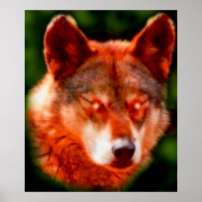 *Arabian Wolf* Spirit Art Poster Print by MidnightDreamer