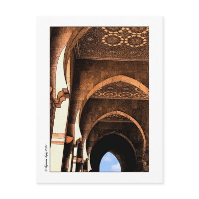 Arabic Architecture Postcard by 2lpzstudioPhoto