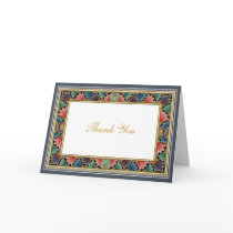 Arabic Floral Thank You Card by floatinglemons Arabic Floral Thank You Card