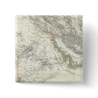 Arabien - Arabian Peninsula Pinback Button by davidrumsey