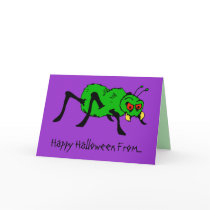 Arachnophilia Nightmare Funny Halloween Card by mariannegilliand Arachnophilia Nightmare Funny Halloween Card
