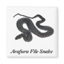Arafura File Snake Square Magnet
