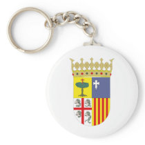 Aragón Coat of Arms Official Spain Symbol Heraldry Keychain