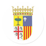 Aragón Coat of Arms Official Spain Symbol Heraldry stickers
