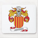 Aragon Family Crest mousepads by coatsofarms Aragon Family Crest mousepads