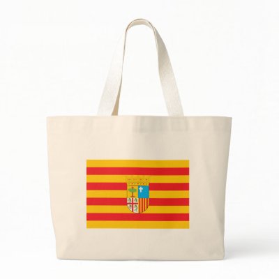 Aragon Flag Tote Bag by FlagTshirts