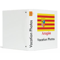 Aragón flag with name vinyl binder
