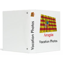 Aragón waving flag with name vinyl binder