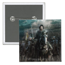 Aragorn Leading on Horse Pinback Buttons