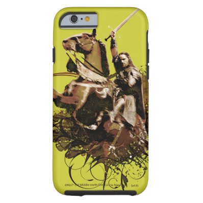 Aragorn Riding a Horse Vector Collage Tough iPhone 6 Case