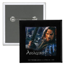 Aragorn With Army Pinback Button