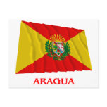 Aragua Waving Flag with Name Post Cards