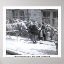 Aran Island Inis Mor, Kilronan Harbor Scene Posters
