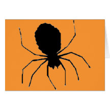 Araña espeluznante felicitación