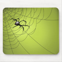 Araña y Web Tapete De Ratón