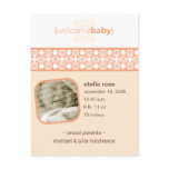 Arancione Delight Birth Announcement Postcard