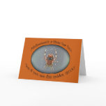 Araneus Orb Weaver Spider Halloween Card