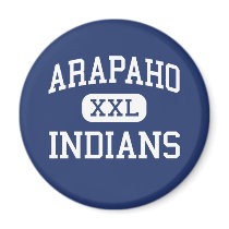 Arapaho - Indians - High School - Arapaho Oklahoma Fridge Magnet