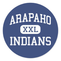 Arapaho - Indians - High School - Arapaho Oklahoma Round Sticker