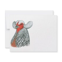 Araucana Hen invitations