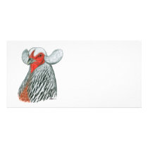 Araucana Hen Custom Photo Card