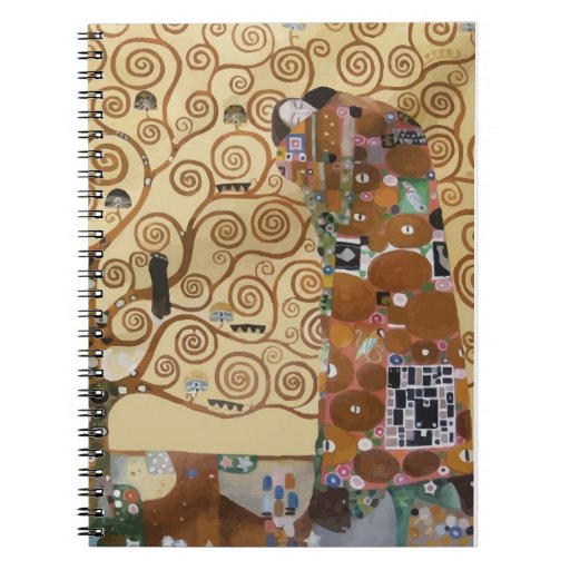 Árbol de Gustavo Klimt de la vida Libretas Espirales