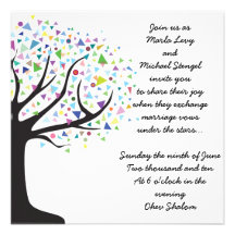Árbol de la invitación del boda de la vida