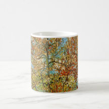 Árbol de melocotón rosado de Van Gogh en el flor,  Taza