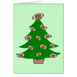 Árbol de navidad del fútbol tarjeta