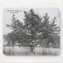 Árbol en el invierno Mousepad tapetes para ratón
