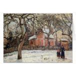 Árboles de castaña en Louveciennes, c.1871-2 Tarjetón