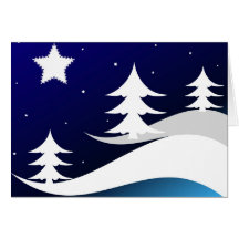 Árboles de navidad - tarjeta