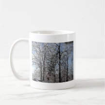 Árboles helados taza