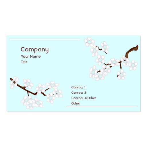 Arbor Day Business Cards (front side)