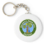 Arbor Day California Keychain