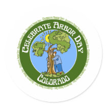 Arbor Day Colorado Sticker