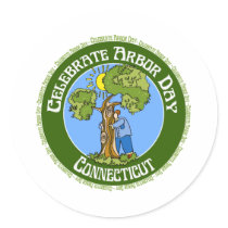Arbor Day Connecticut Stickers