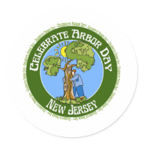 Arbor Day New Jersey Stickers