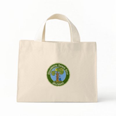 Arbor Day Oklahoma Canvas Bag by shopaholicchick