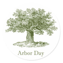 Arbor Day Round Sticker