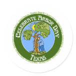 Arbor Day Texas Stickers