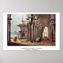 Arbor On The Banks Of A River By Guardi Francesco Posters