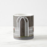 Arbor with Christmas wreaths morphing mug mugs