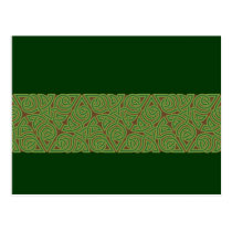 Arboreal Triangle Knot Band Postcard postcards