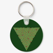 Arboreal Triangle Knot Keychain