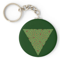 Arboreal Triangle Knot Keychain keychains