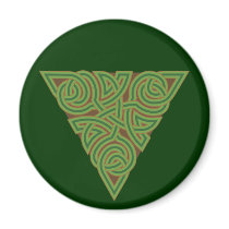 Arboreal Triangle Knot Round Magnet magnets